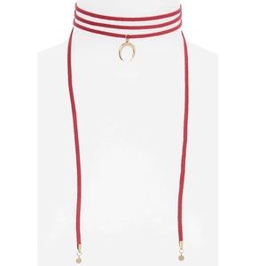 Jules Smith faux suede wrap choker